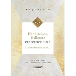 OUT OF PRINT KJV Large Print Hendrickson Hallmark Reference Bible, Black Top-Grain Leather (Deluxe Hand-Bound Edition)