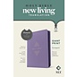 NLT Giant Print Compact Bible w/Zipper, Diamond Lavender LeatherLike (Filament)