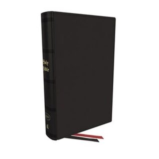 KJV Large Print Personal Size End-of-Verse Reference Bible, Black Genuine Leather