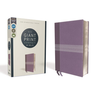 NIV Giant Print Compact Bible, Purple Leathersoft