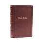 NKJV Giant Print Personal Size Bible, Brown Leathersoft