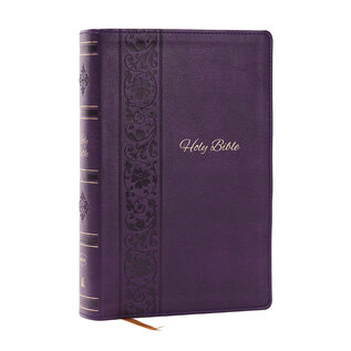 NKJV Giant Print Personal Size Bible, Purple Leathersoft