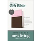 NLT Premium Gift Bible, Pink/Dark Brown TuTone LeatherLike (Filament)
