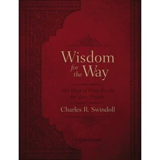 Wisdom for the Way, Large Print (Charles R. Swindoll), Burgundy Imitation Leather