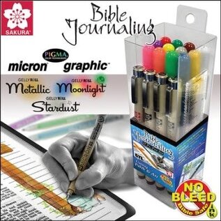 Bible Journaling Pen Set (17 Micron/GellyRoll Pens And a Ruler)
