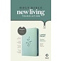 NLT Large Print Thinline Reference Bible, Baby Blue Blossoms Zippered LeatherLike (Filament)