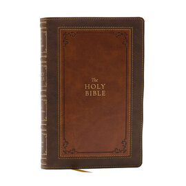 1611 KJV Bible w/Apocrypha, Brown Leathersoft