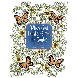 Coloring Book - When God Thinks of You, He Smiles