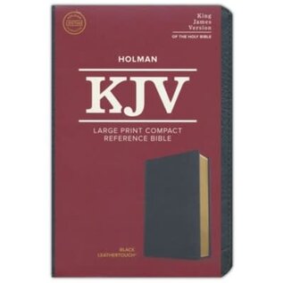 KJV Large Print Compact Reference Bible, Black LeatherTouch
