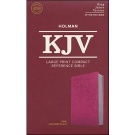 KJV Large Print Compact Reference Bible, Pink LeatherTouch