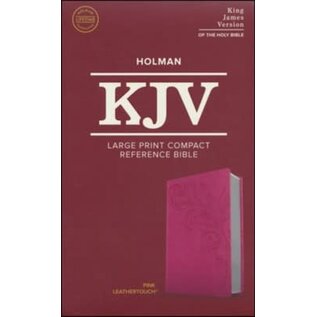 KJV Large Print Compact Reference Bible, Pink LeatherTouch