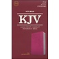 KJV Large Print Compact Reference Bible, Pink LeatherTouch