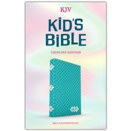 KJV Kid's Thinline Bible, Aqua LeatherTouch