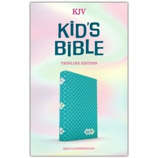 KJV Kid's Thinline Bible, Aqua LeatherTouch