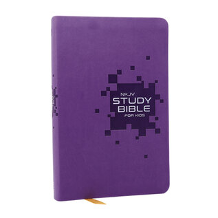 NKJV Study Bible for Kids, Purple Leathersoft