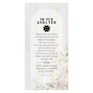 Plaque - In His Shelter