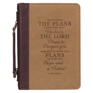 Bible Cover - The Plans, Tan