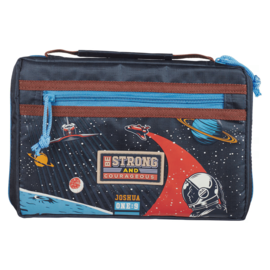 Bible Cover - Be Strong and Courageous, Space