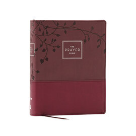 NIV Prayer Bible, Burgundy Leathersoft