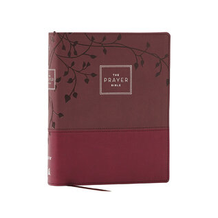 NIV Prayer Bible, Burgundy Leathersoft