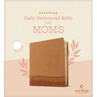 NLT DaySpring Daily Devotional Bible for Moms, Camel LeatherLike