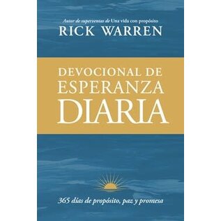 Devocional de esperanza diaria: 365 días de propósito, paz y promesa (Rick Warren), Paperback