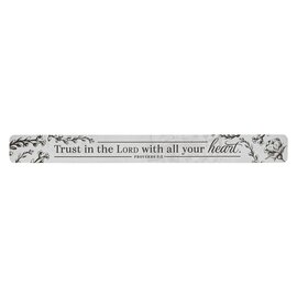Magnetic Strip - Trust in the Lord, Black/White, Large