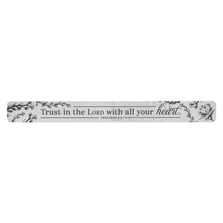 Magnetic Strip - Trust in the Lord, Black/White, Large