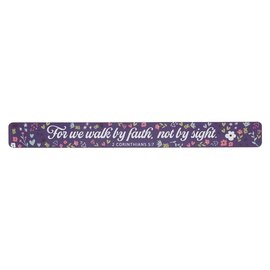 Magnetic Strip - Walk by Faith, Floral, Large