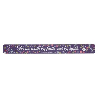 Magnetic Strip - Walk by Faith, Floral, Large