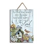 Wall Sign - As for Me and My House, We Will Serve the Lord w/Rope Hanger