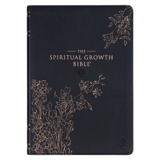 NLT Spiritual Growth Bible, Midnight Blue Faux Leather