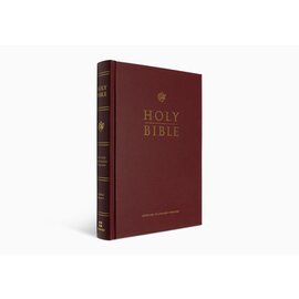 ESV Large Print Pew and Worship Bible, Burgundy Hardcover