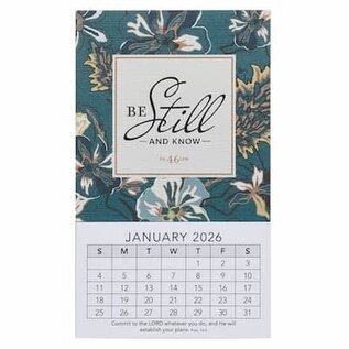 2026 Mini Magnetic Calendar - Be Still & Know