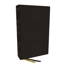 KJV Center-Column Reference Bible, Black Genuine Leather