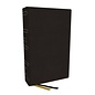 KJV Center-Column Reference Bible, Black Genuine Leather