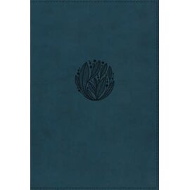 NIV Large Print Thinline Reference Bible, Teal Leathersoft