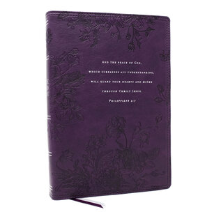 NKJV Peace of God Devotional Bible, Purple Leathersoft