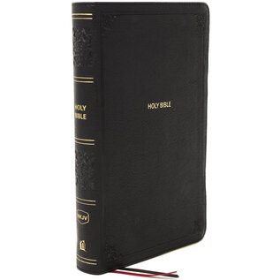 NKJV Large Print Personal Size Reference Bible, Black Leathersoft, Indexed