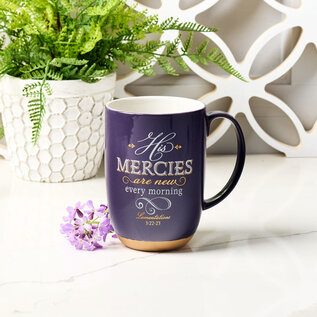 Mug - His Mercies are New, Purple