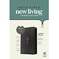 NLT Large Print Thinline Reference Bible w/Zipper, Black Cross LeatherLike