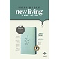 NLT Large Print Thinline Reference Bible w/Zipper, Baby Blue Blossoms LeatherLike, Indexed