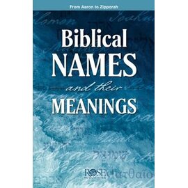 Biblical Names and Their Meanings Pamphlet