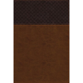 NIV Large Print Study Bible: Fully Revised Edition, Brown/Tan Leathersoft, Indexed