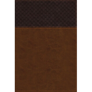 NIV Large Print Study Bible: Fully Revised Edition, Brown/Tan Leathersoft, Indexed