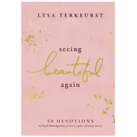 Devotional-Seeing Beautiful Again Lysa Terkeurst Leather