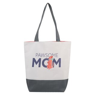 Tote Bag-Canvas, Pawesome Mom