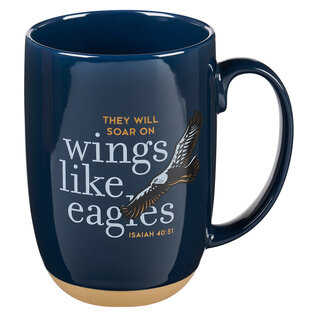 Mug - Wings like Eagles, Blue