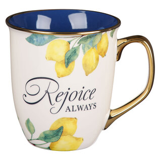 Mug - Rejoice Always, Lemon