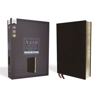 NASB 1995 Giant Print Thinline Bible, Bonded Leather, Black